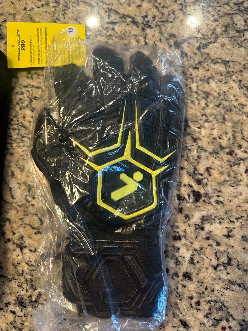 STORELLI GLADIATOR PRO GOALIE GLOVES BLACK SIZE 10